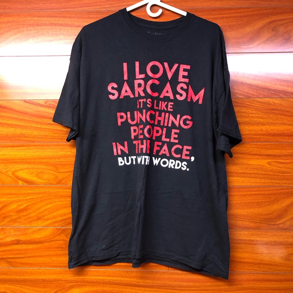 Men's I Love Sarcasm T Shirt Size 2XL